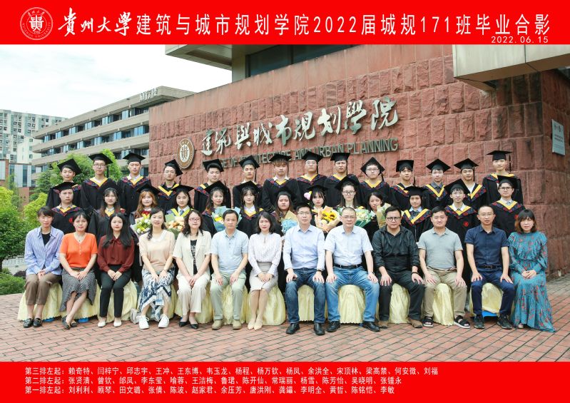 2022届城规171班毕业照