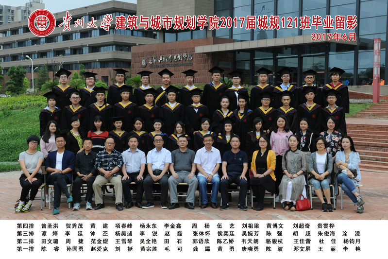 2017届城规121班毕业照