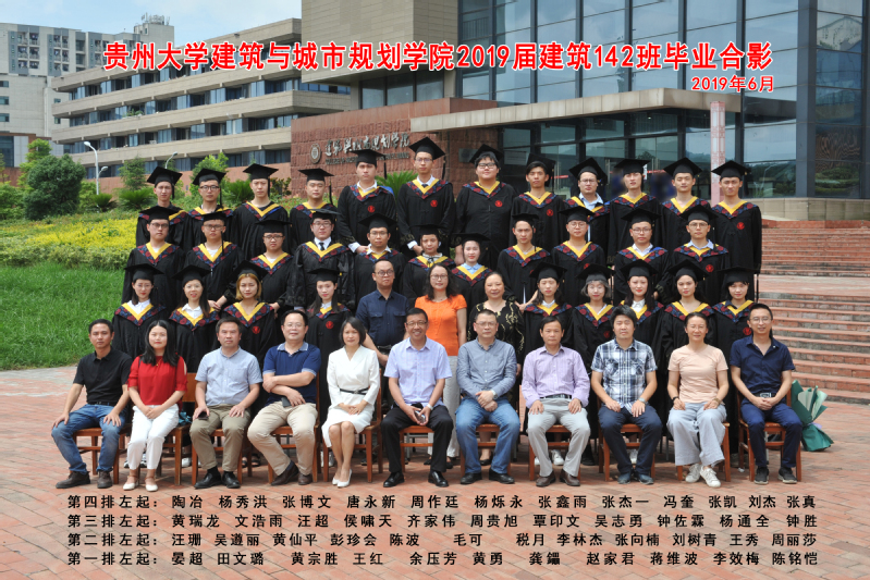 2019届建筑142班毕业照