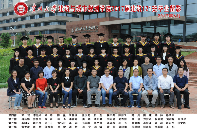 2017届建筑121班毕业照